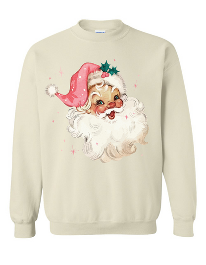 White Vintage Santa Sweatshirt