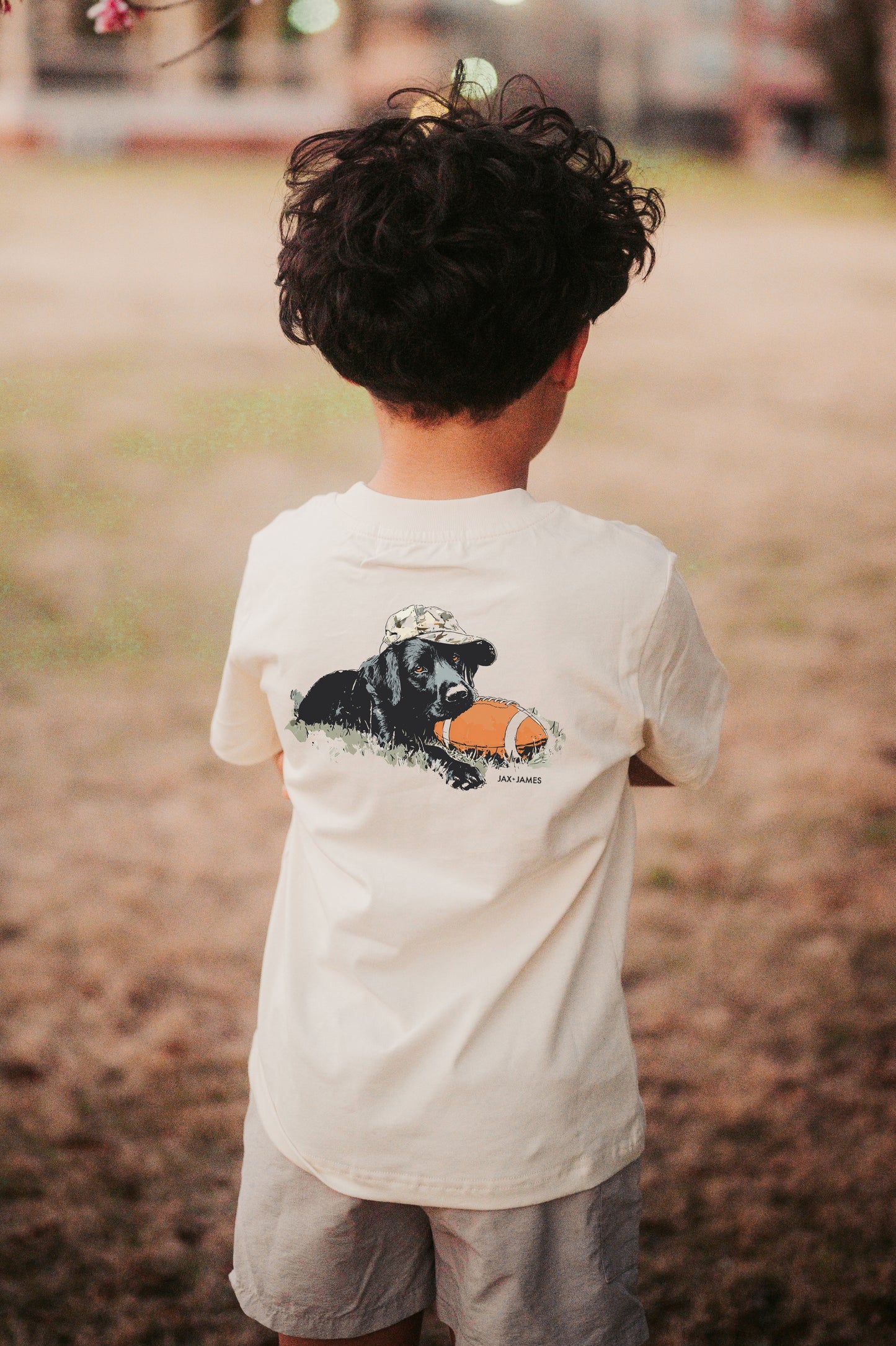 Black Lab Football Pocket Graphic Tee