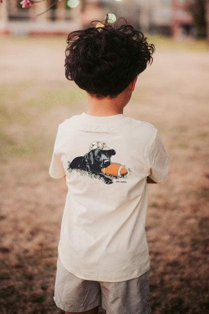 Black Lab Football Pocket Graphic Tee