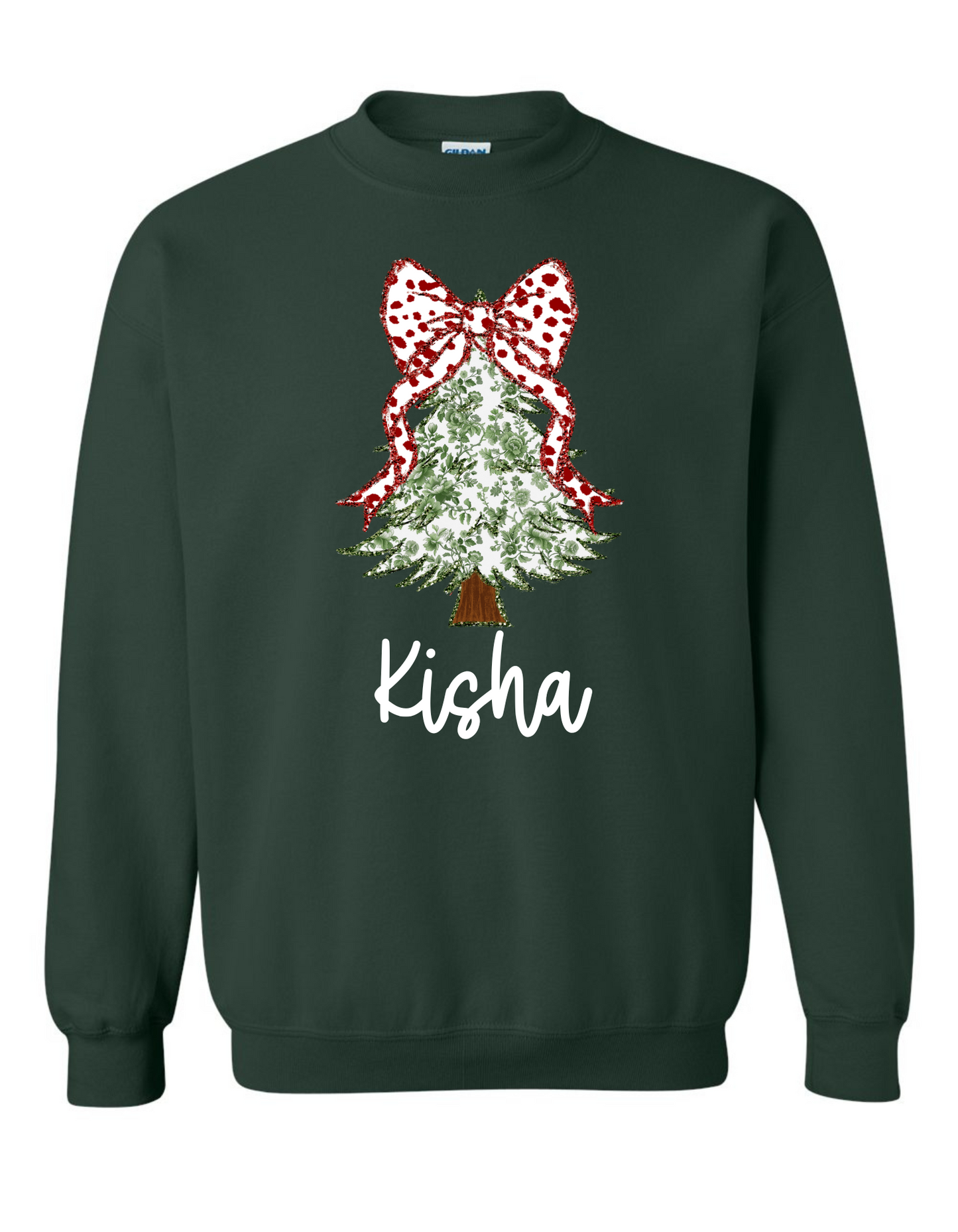 Christmas Tree Coquette Sweatshirt