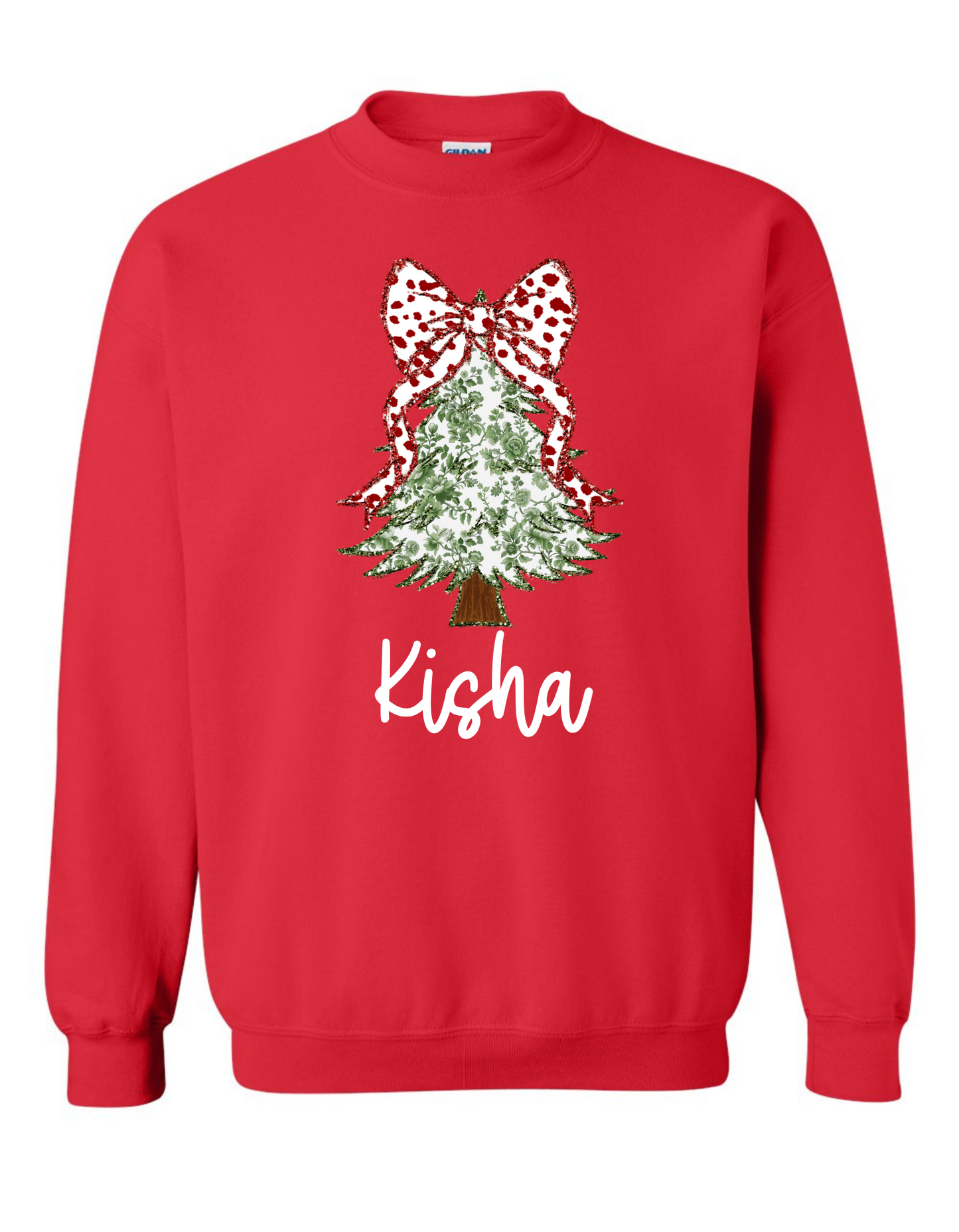 Christmas Tree Coquette Sweatshirt