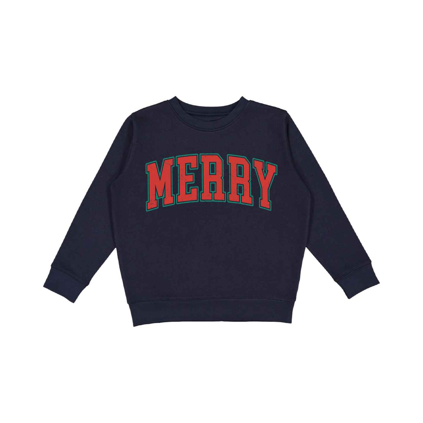 Merry Varsity Letter Graphic Sweatshirt