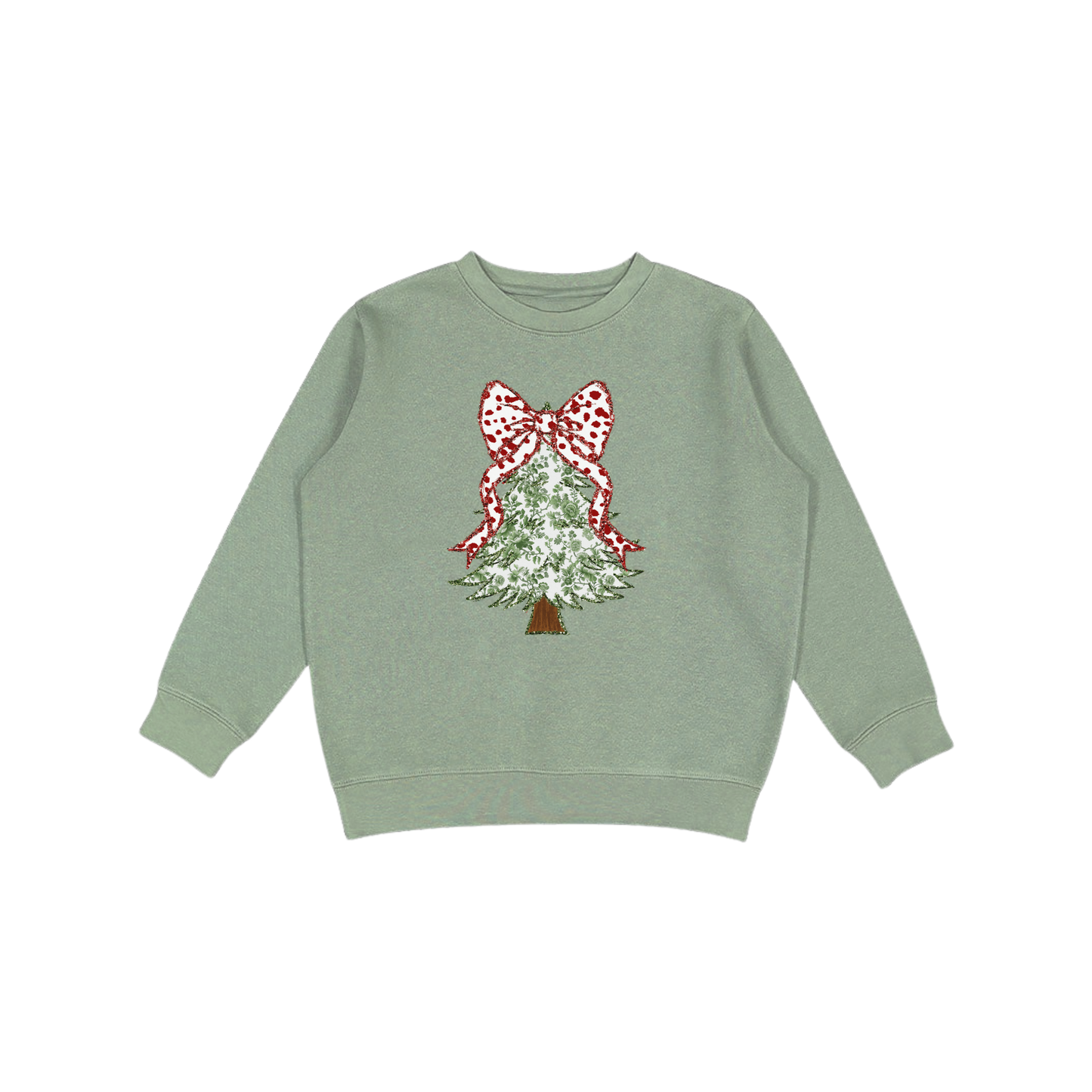 Chinoiserie Christmas Tree Graphic Sweatshirt