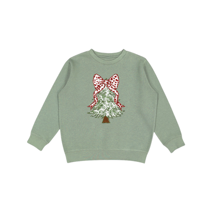 Chinoiserie Christmas Tree Graphic Sweatshirt