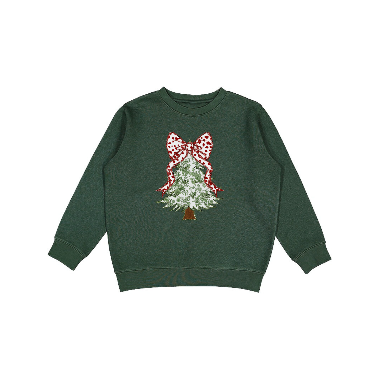 Chinoiserie Christmas Tree Graphic Sweatshirt