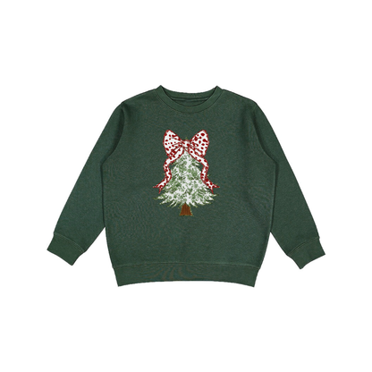 Chinoiserie Christmas Tree Graphic Sweatshirt