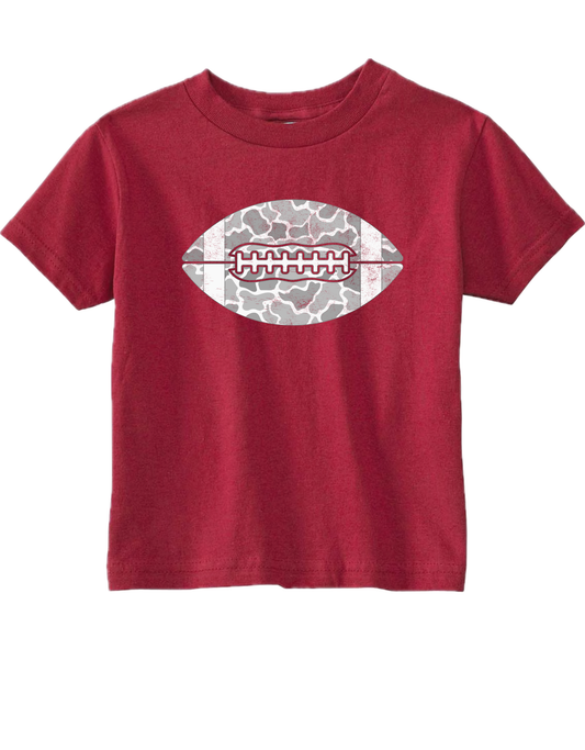Camo Football Graphic Cotton Tee