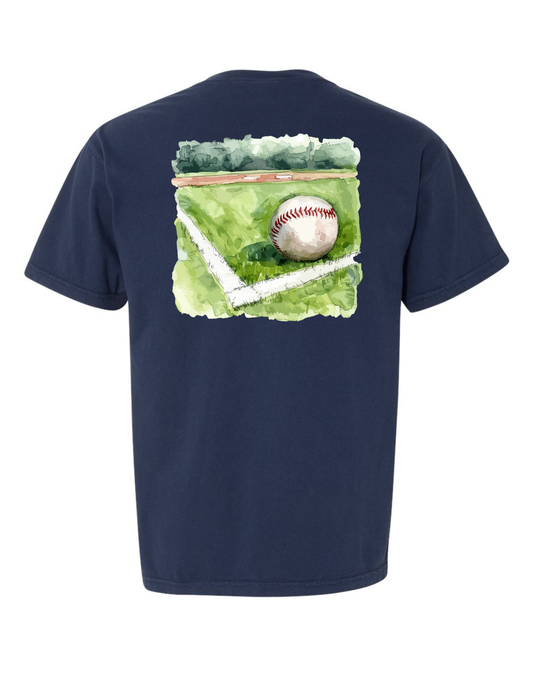 Watercolor Baseball Specialty Tee