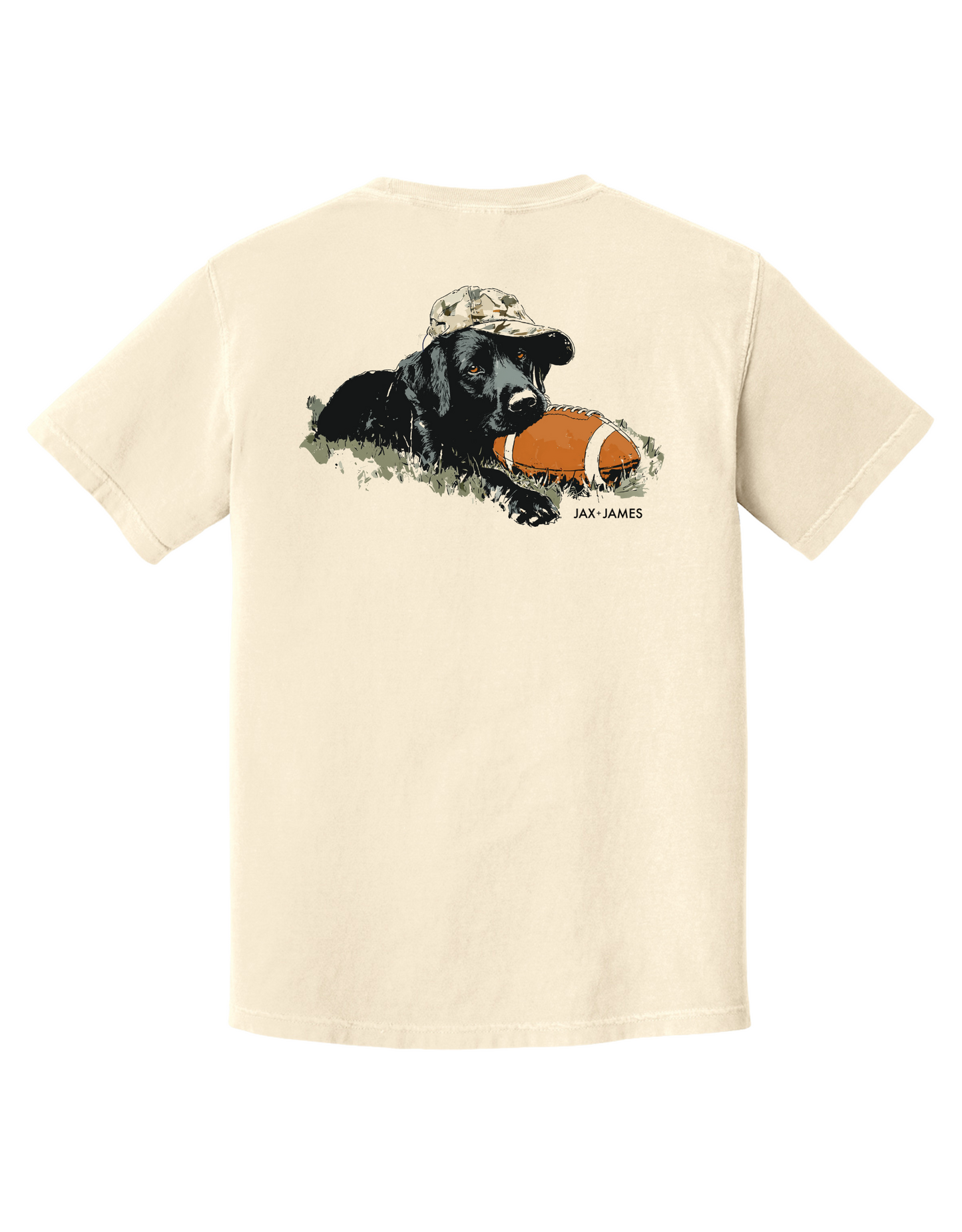 Black Lab Football Pocket Graphic Tee