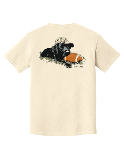 Black Lab Football Pocket Graphic Tee