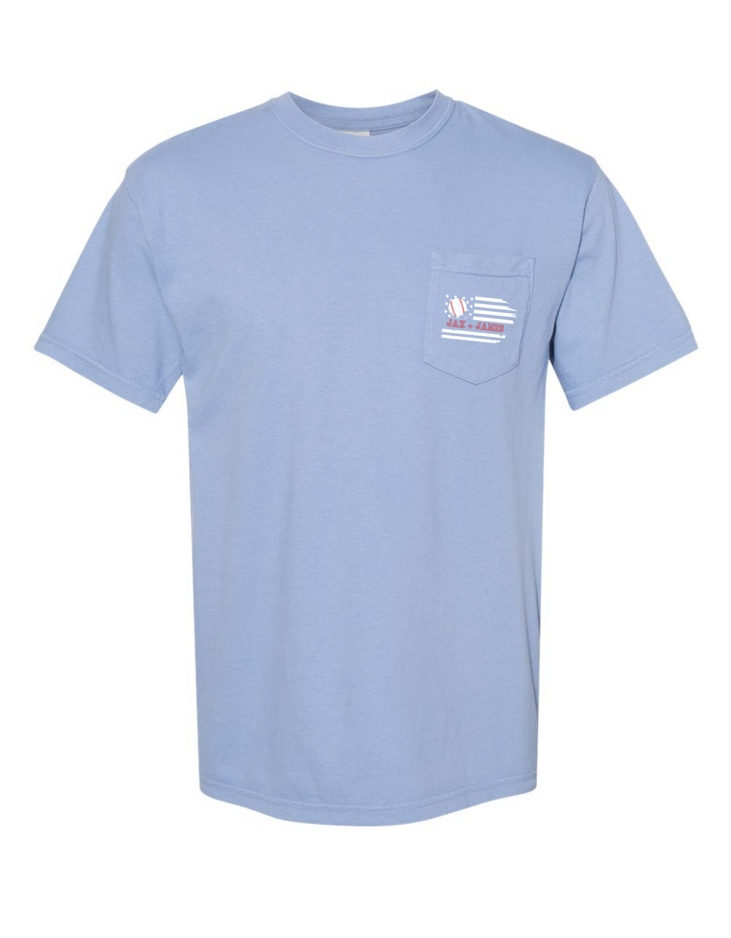 Baseball Dad Comfort Color Pocket Tee