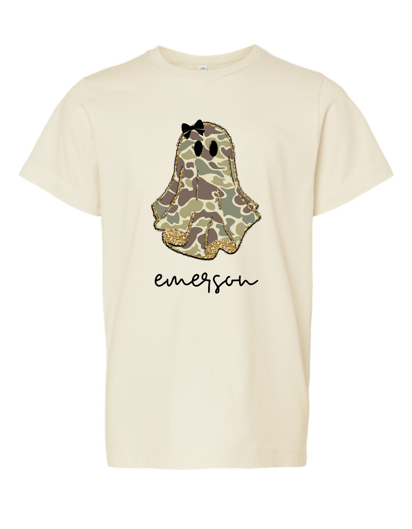 Glitter Camo Ghost Specialty Tee