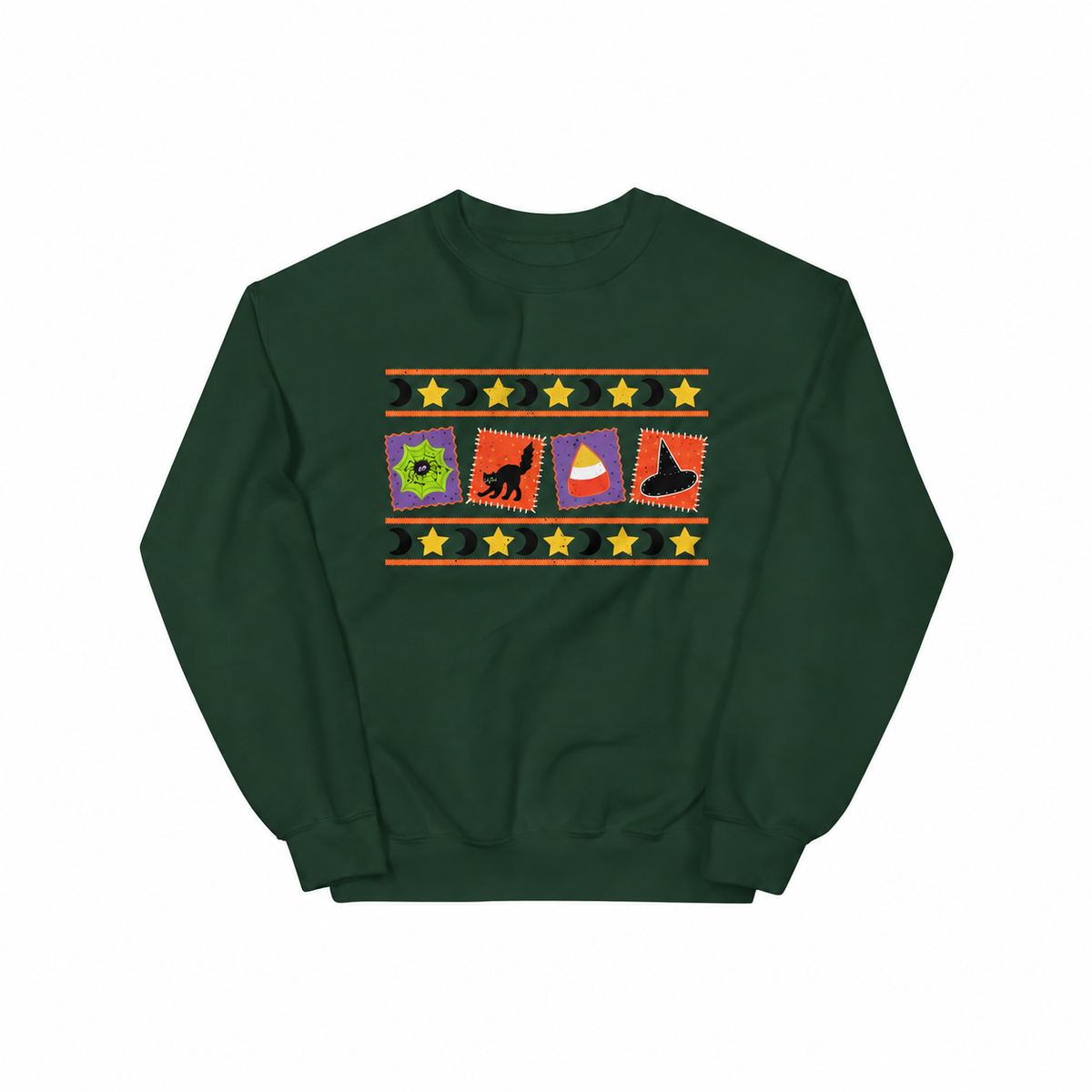 Halloween Patchwork Crewneck