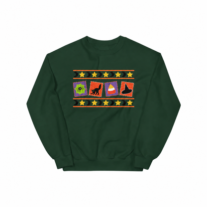 Halloween Patchwork Crewneck