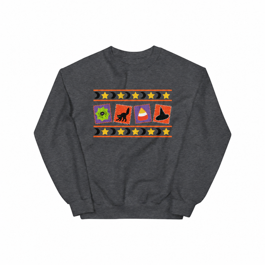 Halloween Patchwork Crewneck