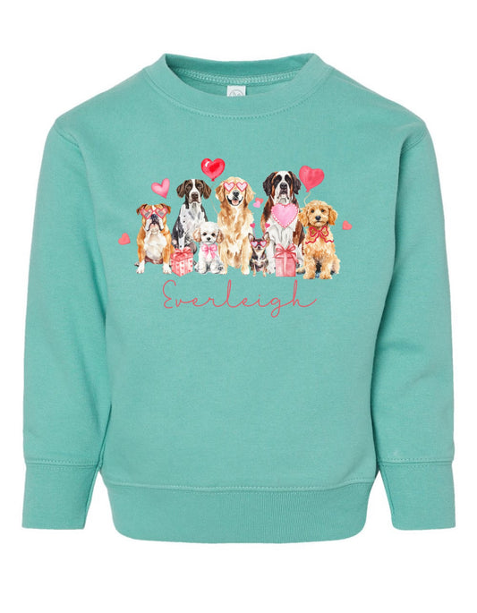 Valentine Dogs Sweatshirt