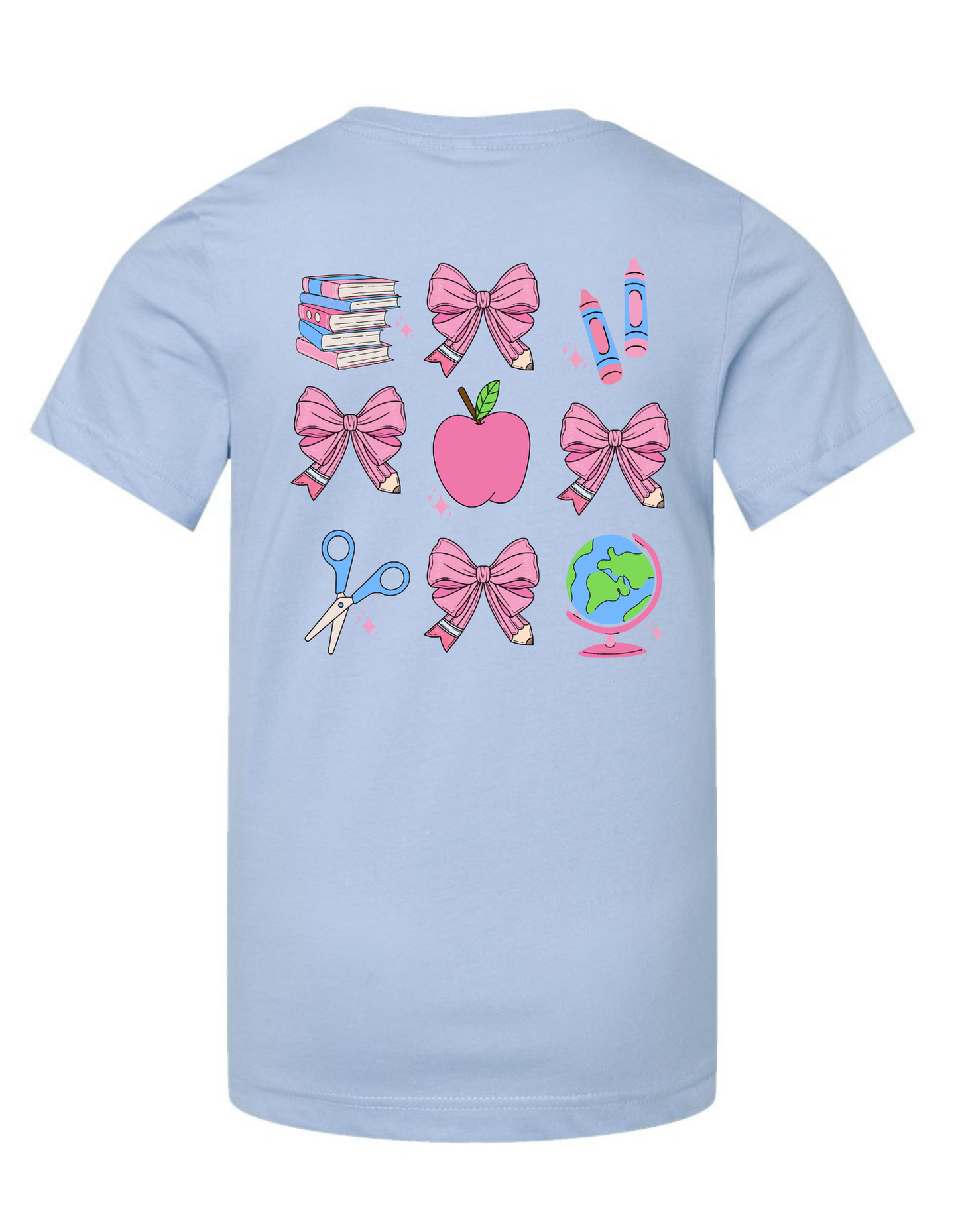 Bows + School Supplies Comfort Color Tee