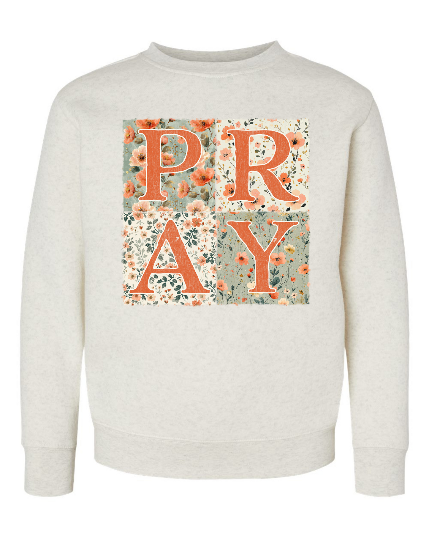 PRAY Floral Patchwork Sweatshirt