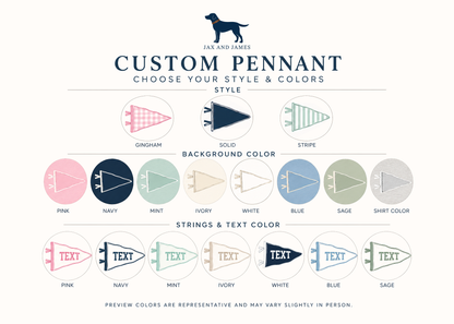 Custom Pennant Tee | Personalized School, Game Day & Team Shirt