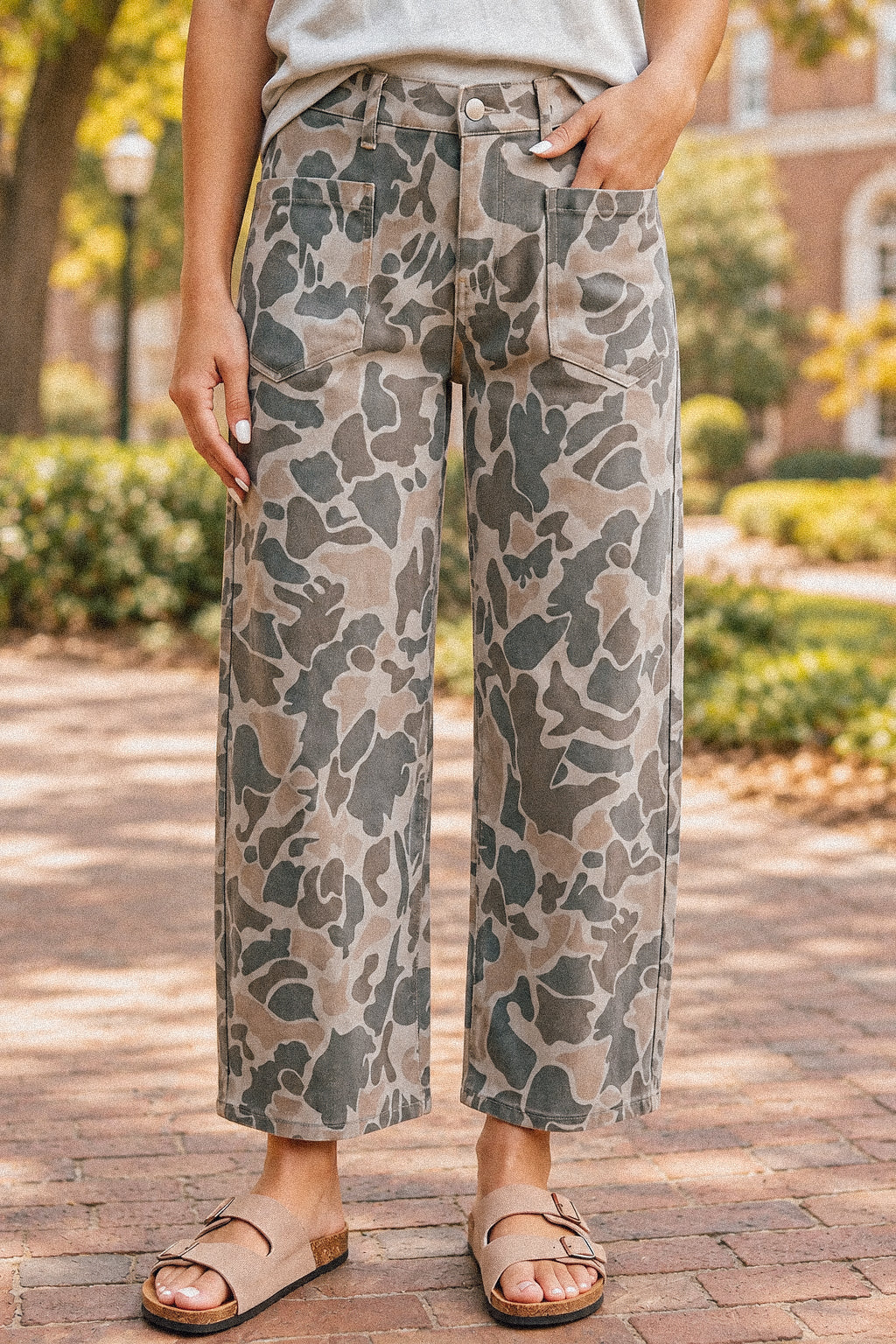 Duck Camo Ankle Jeans