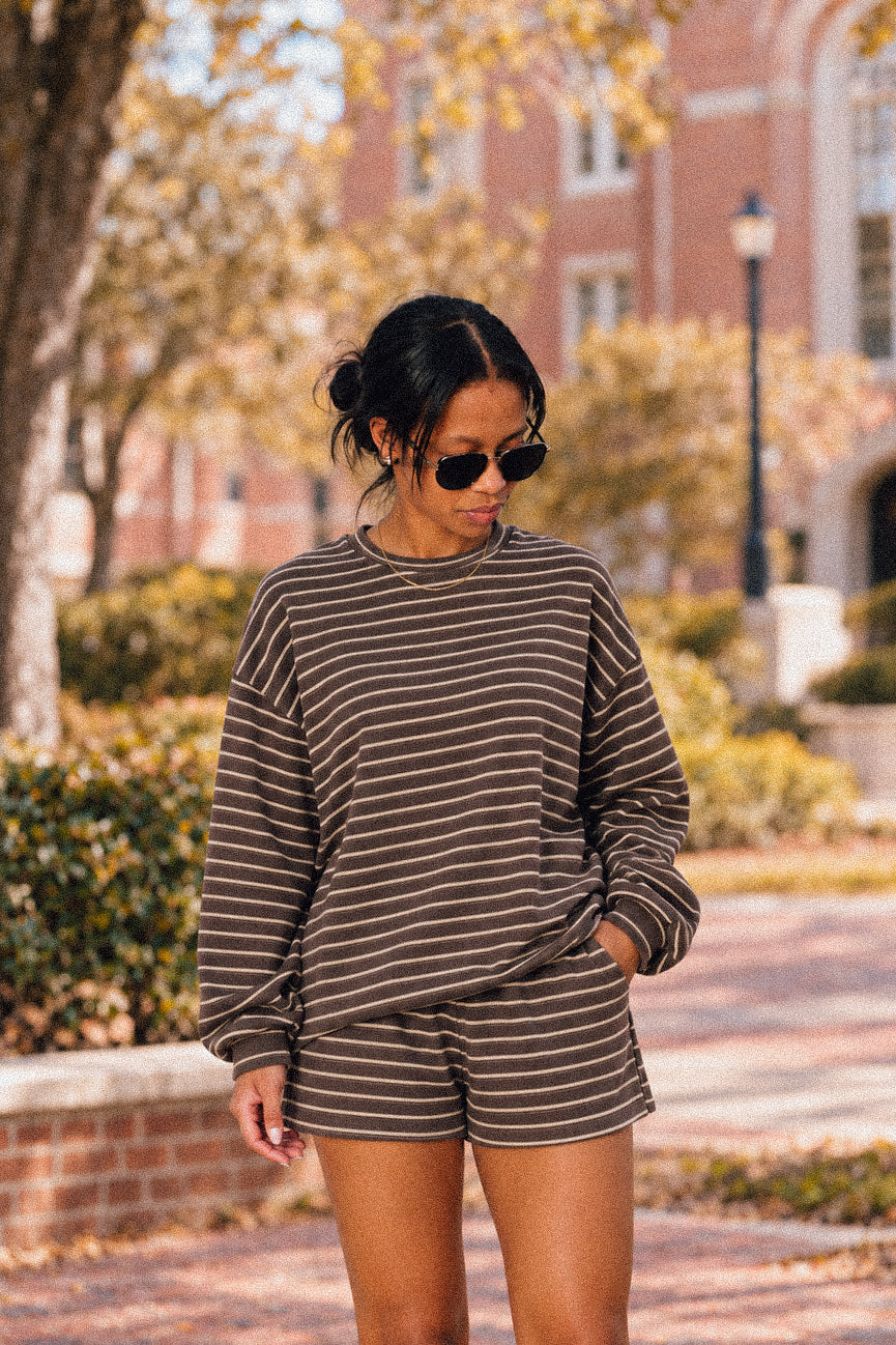 Everyday Striped Top & Shorts Set