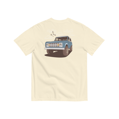 Jax and James Joy Ride Pocket Tee Ivory Southern Lifestyle Apparel