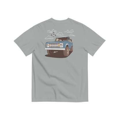 Jax and James Joy Ride Pocket Tee Grey Southern Lifestyle Apparel