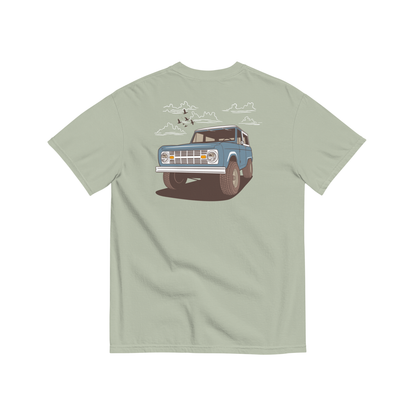 Jax and James Joy Ride Pocket Tee Sage Southern Lifestyle Apparel