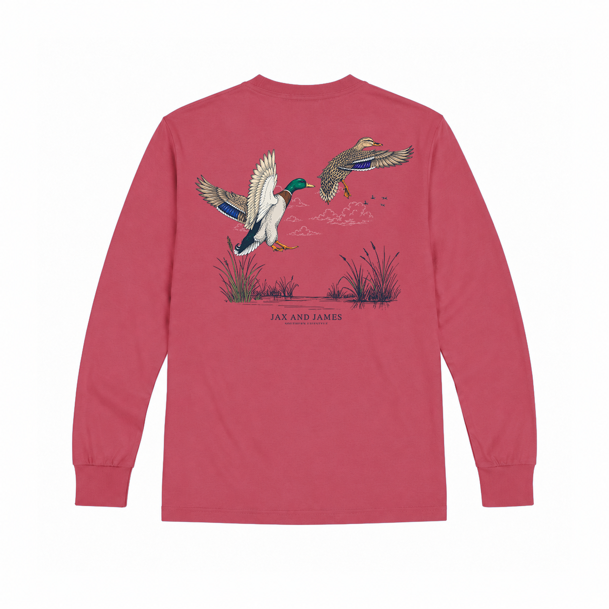 Mallard Duck Marsh Long Sleeve Tee