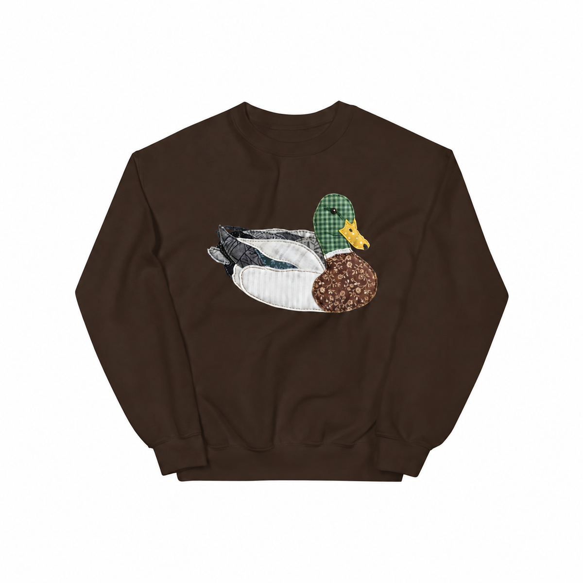 Vintage Faux Patchwork Mallard Sweatshirt
