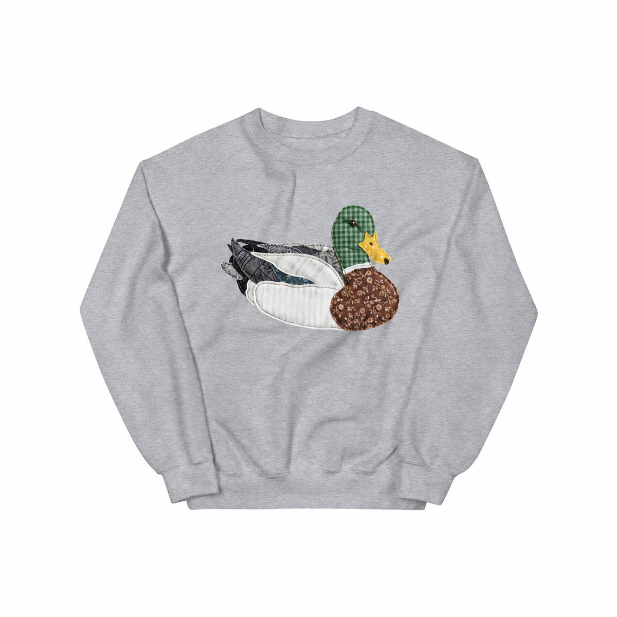 Vintage Faux Patchwork Mallard Sweatshirt