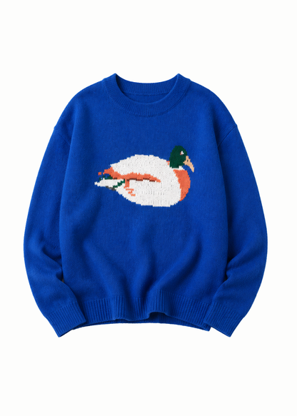 Mallard Duck Drop Shoulder Sweater