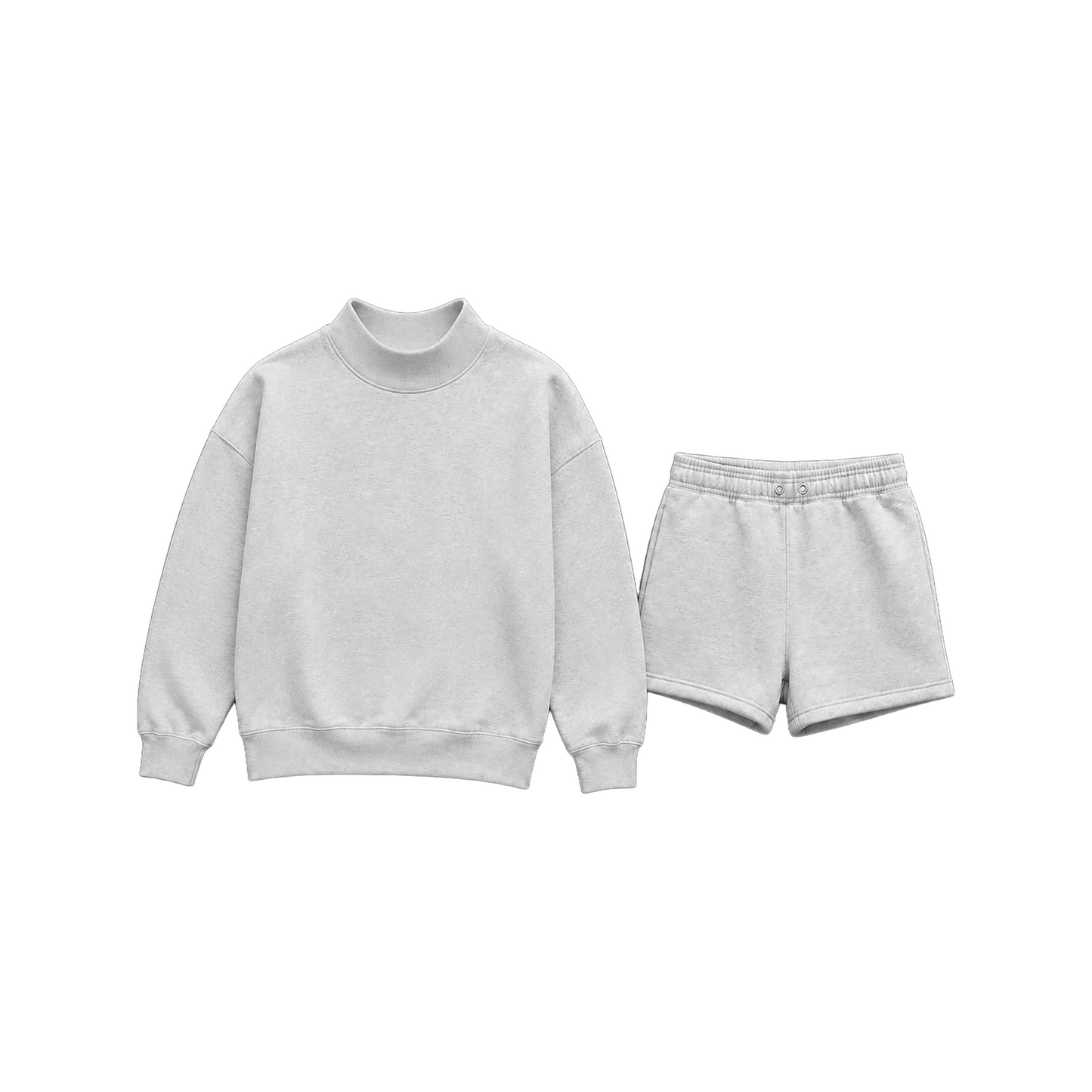 Custom Mockneck Sweatshirt Short Set | State Letters or Arch Design