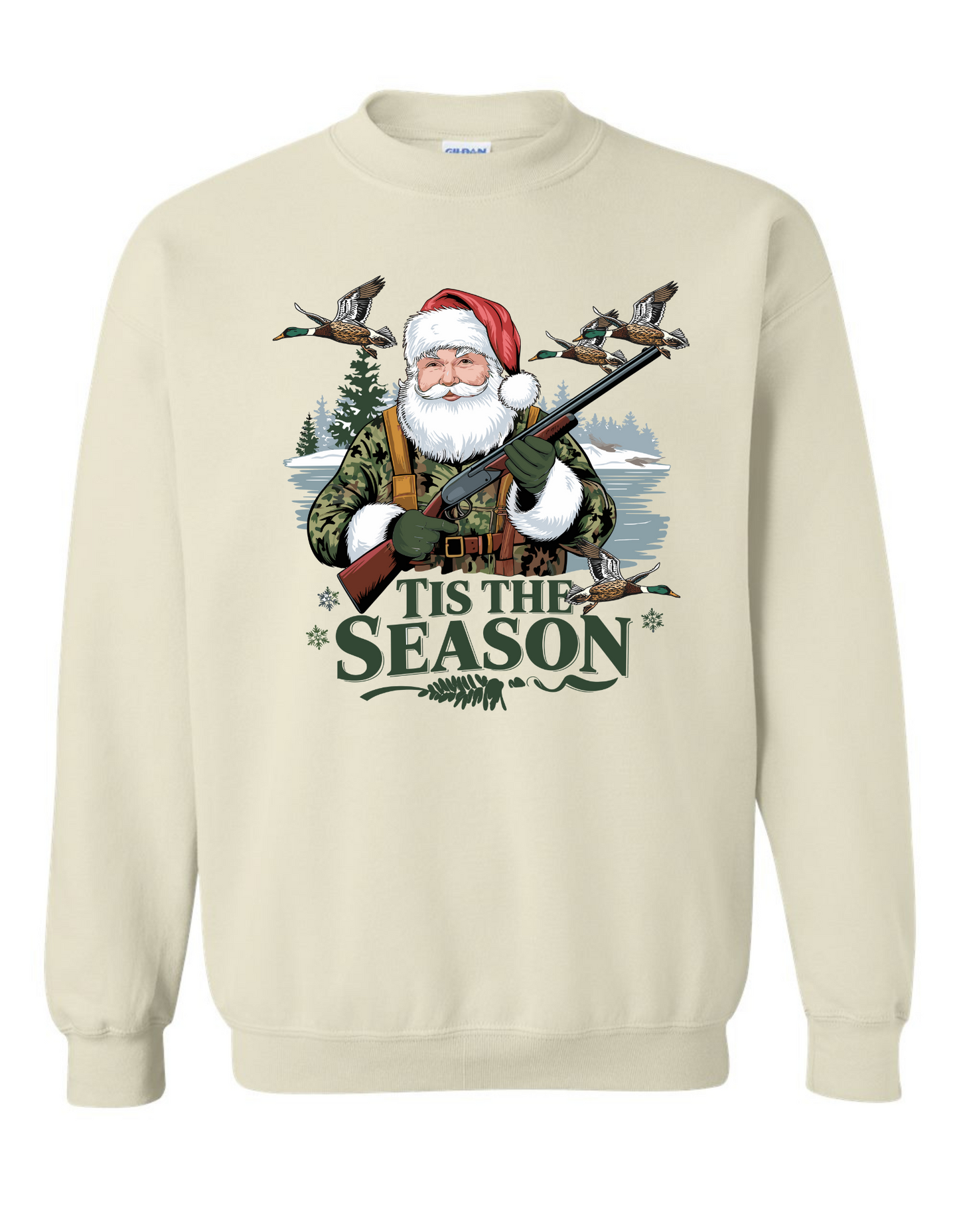 Duck Hunting Santa Sweatshirt