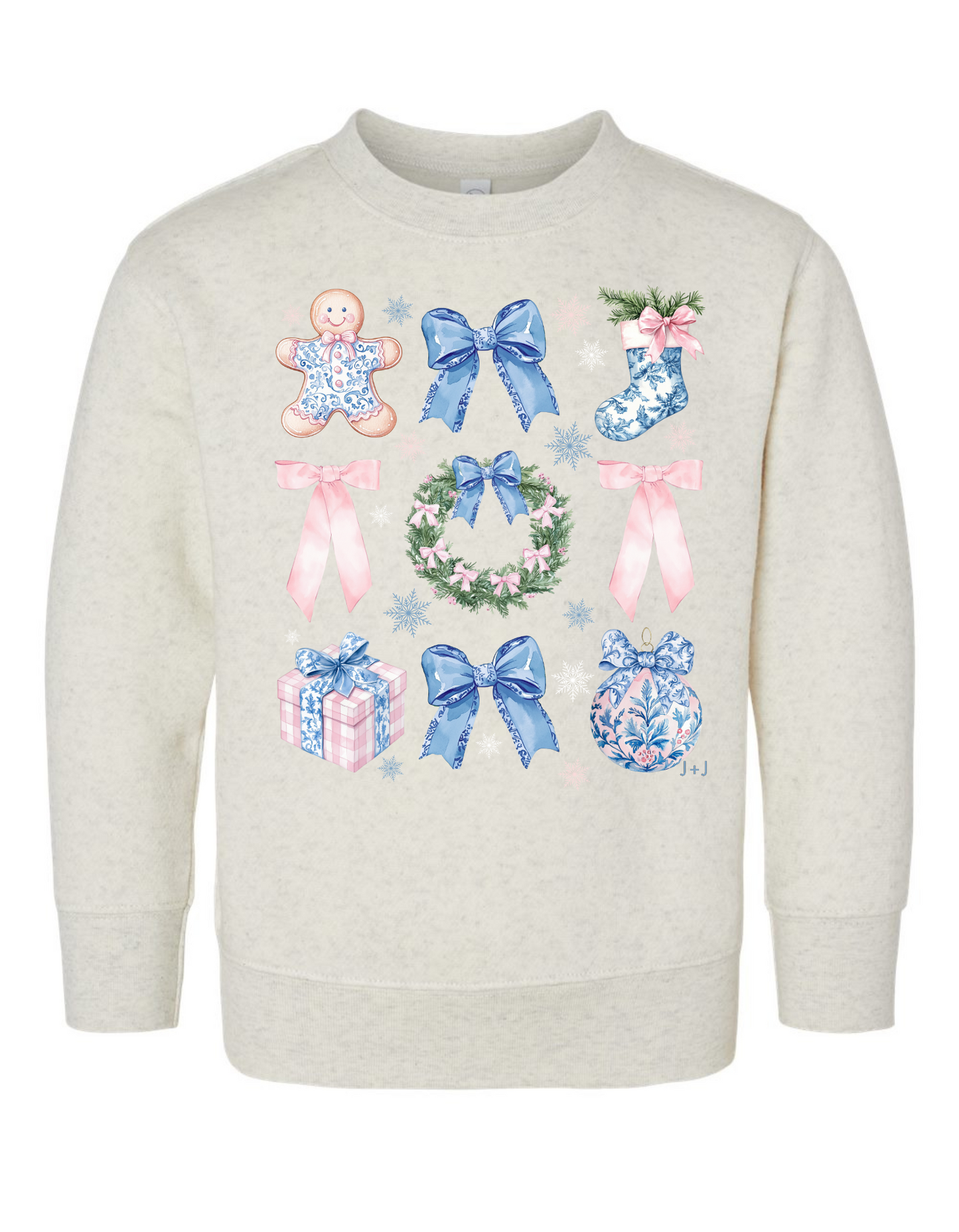 Chinoiserie Christmas Coquette Sweatshirt