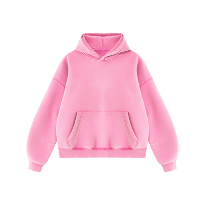 Vintage Wash Boxy Fleece Hoodie