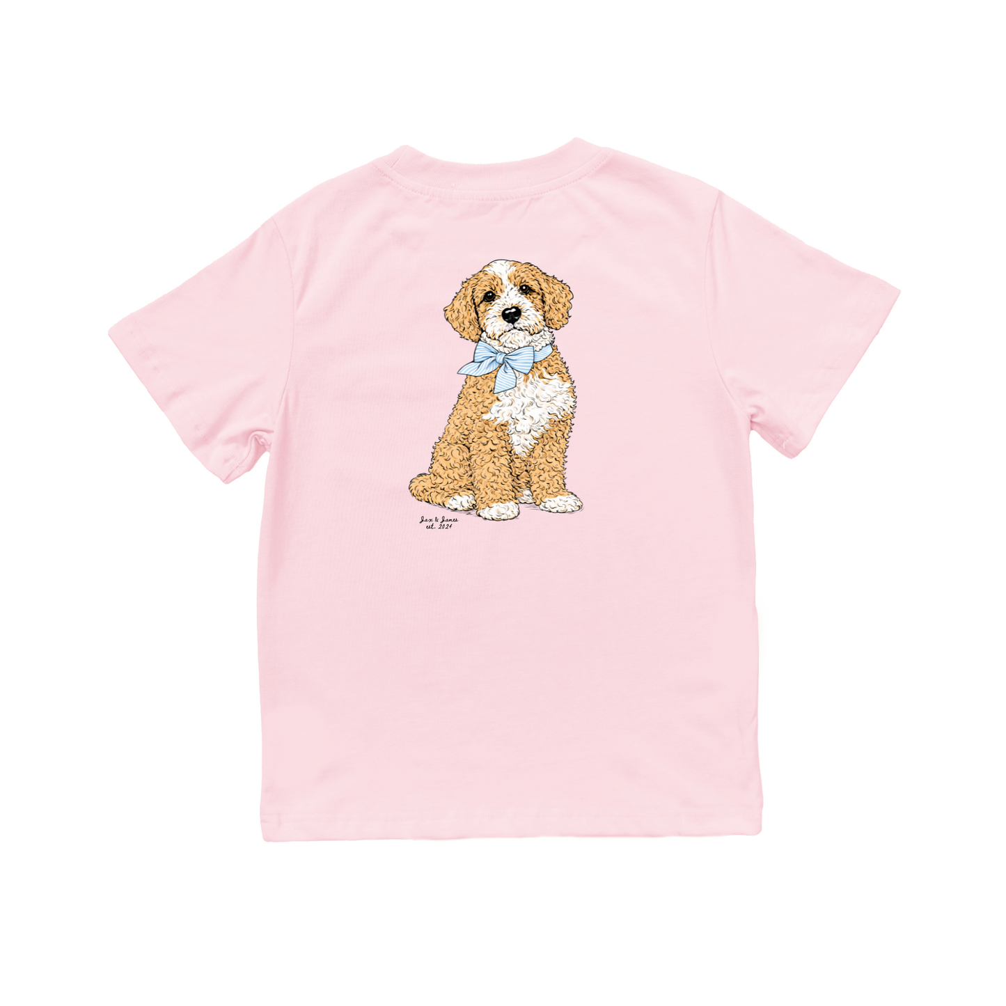 Jax and James Goldendoodle Pocket Tee Southern Lifestyle Apparel