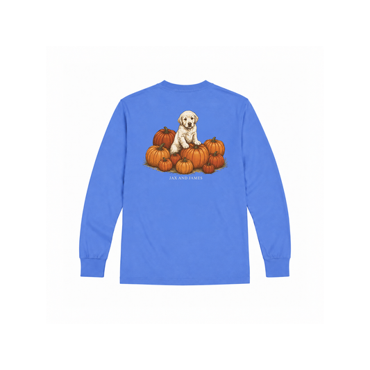 Pumpkin Patch Puppy Long Sleeve Tee