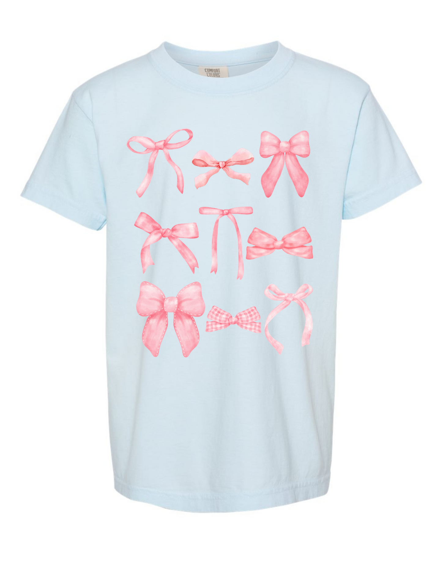 Pink Bows Comfort Color Tee