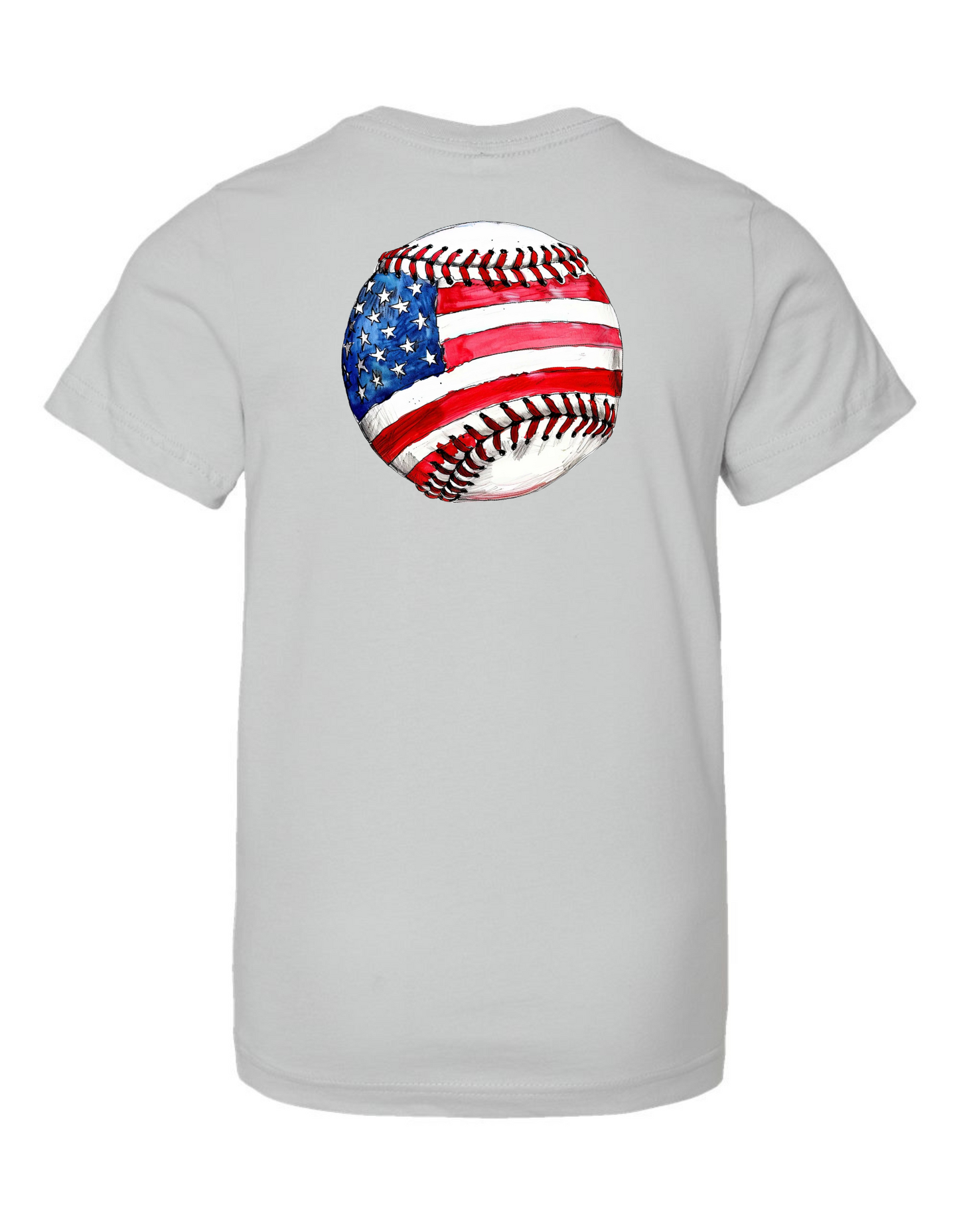 American Flag Baseball Specialty Tee