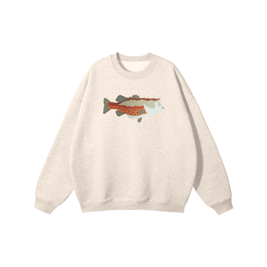 Embroidered Bass Crewneck Sweatshirt