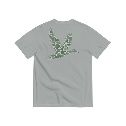Jax and James Sage Camo Mallard Pocket Tee Grey Southern Lifestyle Apparel