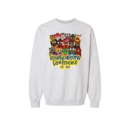 Jax and James Trendy SEC Mascots Sweatshirt Royal Blue Southern Lifestyle Apparel