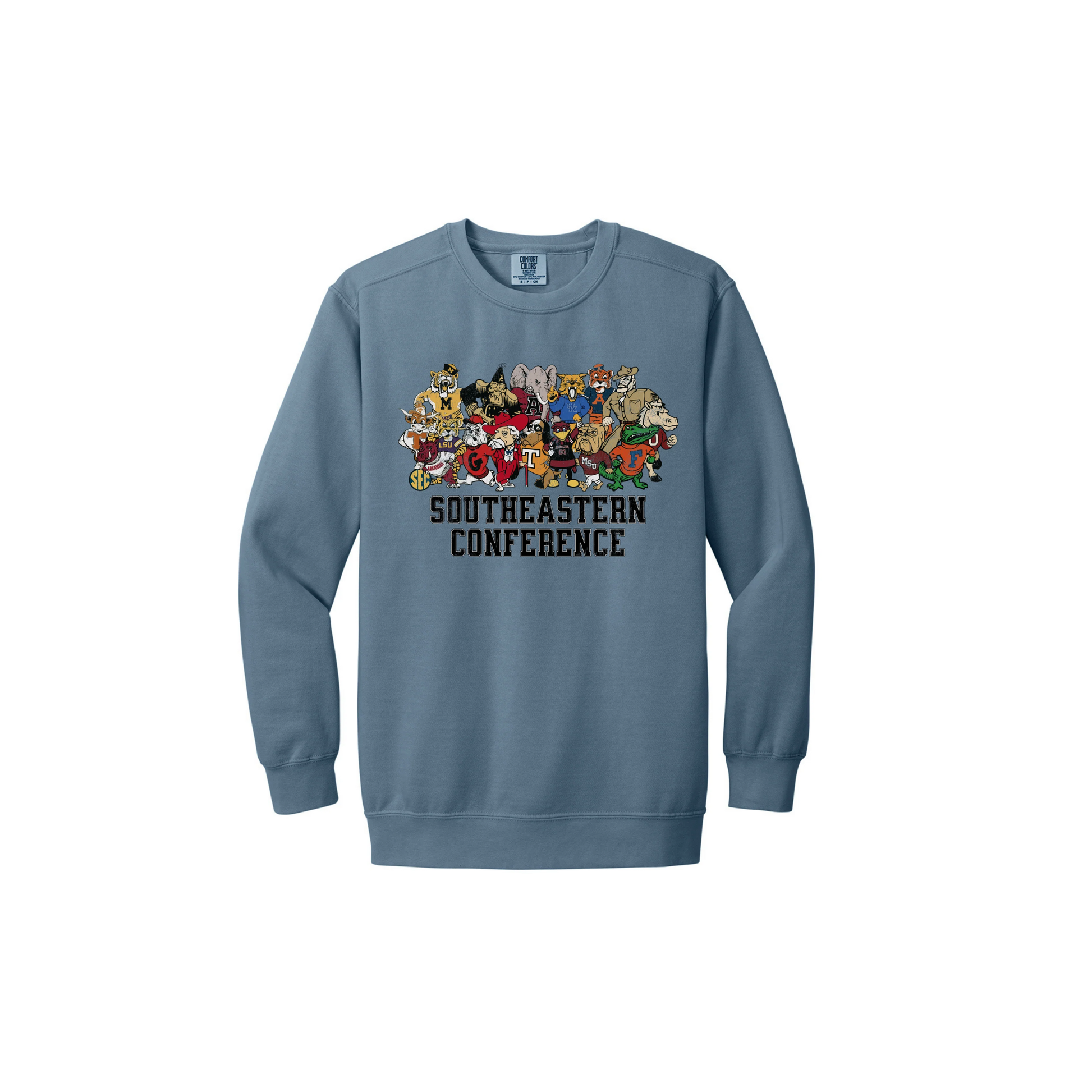 Jax and James Trendy SEC Mascots Sweatshirt Royal Blue Southern Lifestyle Apparel