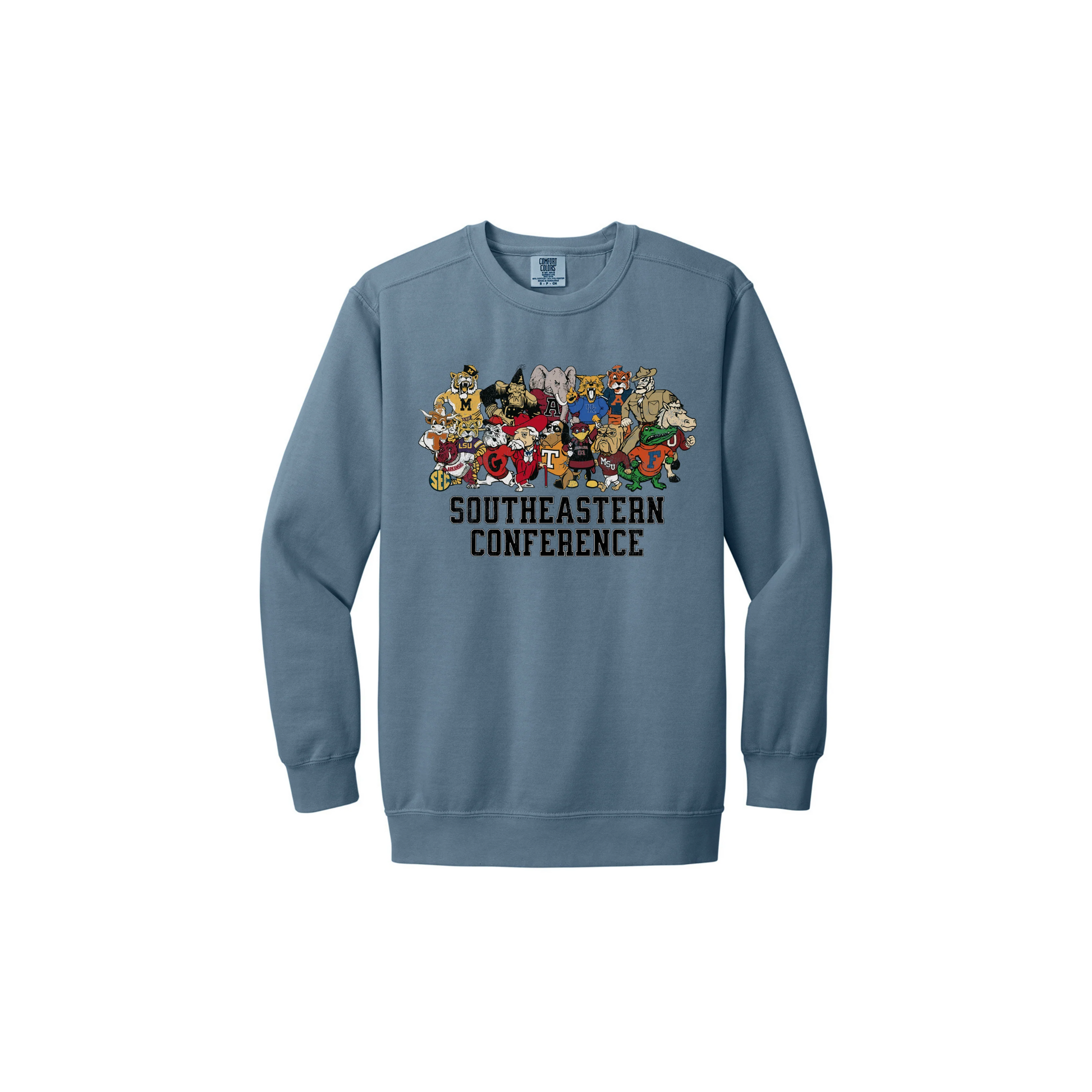 Jax and James Trendy SEC Mascots Sweatshirt Royal Blue Southern Lifestyle Apparel