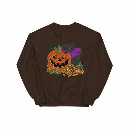 Black Cat & Jack-o’-Lantern Crewneck