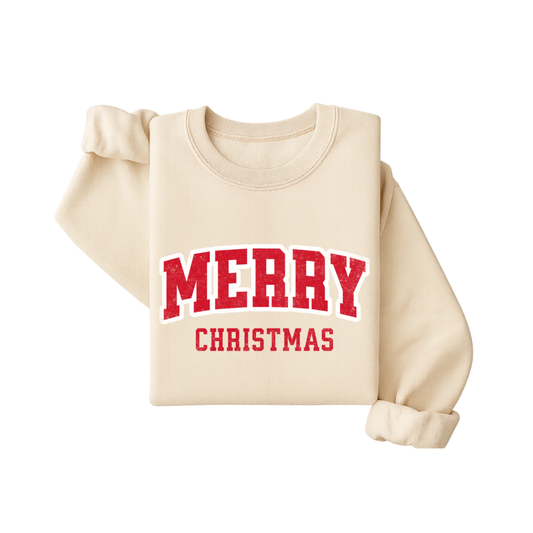 Varsity Merry Christmas Sweatshirt