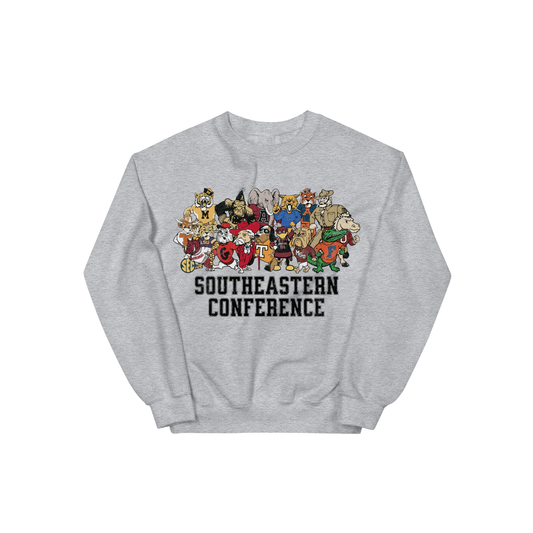 Vintage SEC College Mascots Graphic Sweatshirt