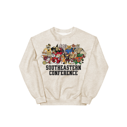 Vintage SEC College Mascots Graphic Sweatshirt