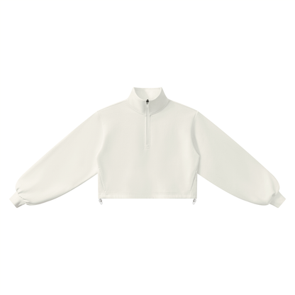 Heavyweight Cropped Quarter-Zip